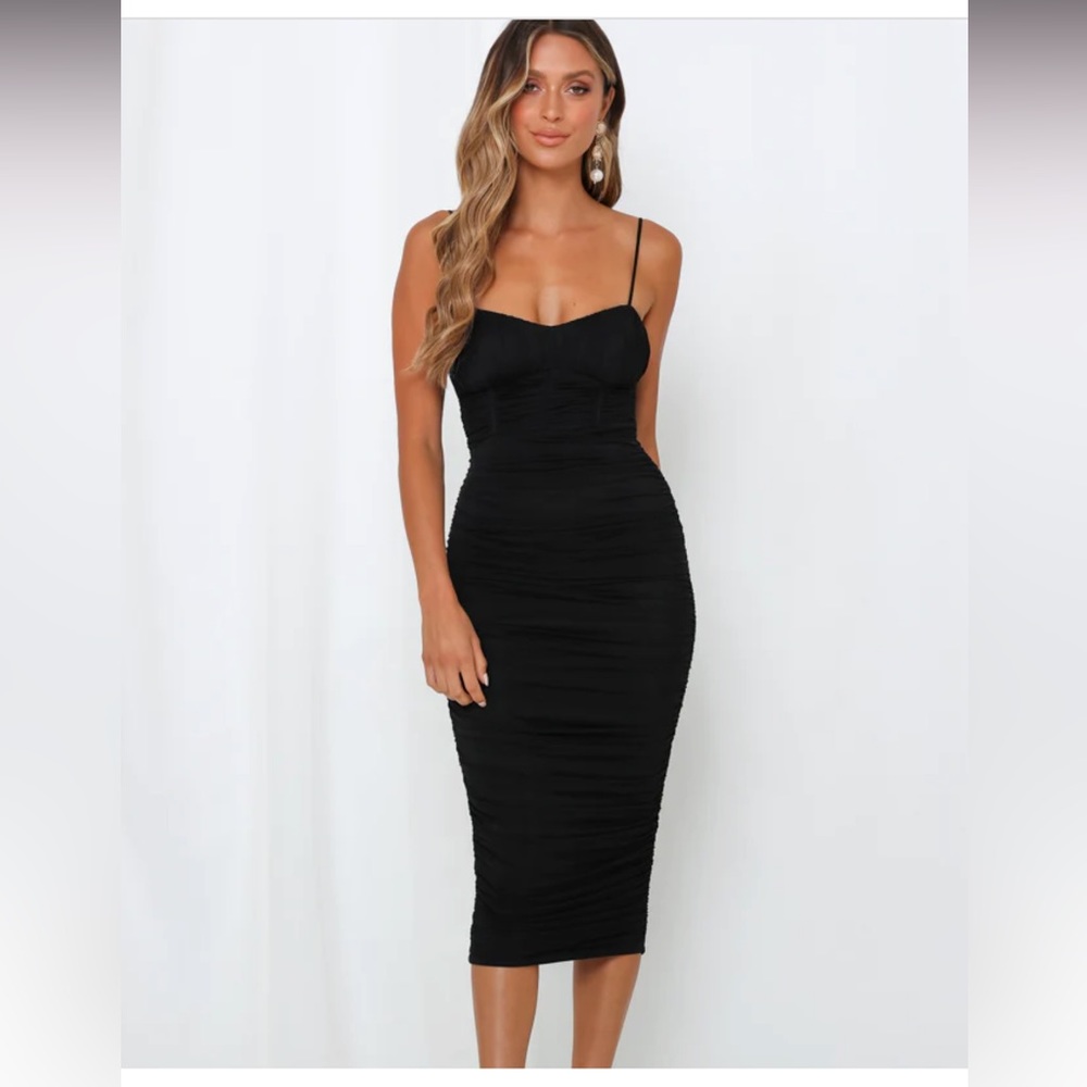 Hello Molly END STAGE MIDI DRESS BLACK